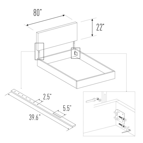 East Urban Home King Upholstered Panel Headboard Wayfair